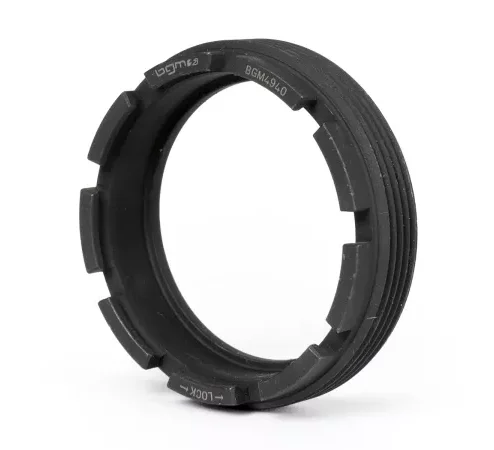 Kronenmutter Hinterradlager- BGM Original- VESPA Øi=40mm, Øa=49mm, Zähne=9- Vespa Super 125 (VNC1T), Super 150 (VNB1T -153261), für Vorderradlager Vespa GS160 (VSB1T, VSB2T), SS180 (VSC1)