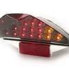 Rücklicht -BGM ORIGINAL Klarglas 15 LED mit Blinkerfunktion- MBK Nitro (YQ50/L, 2-Takt), Yamaha Aerox (YQ50/L, 2-Takt) – schwarz