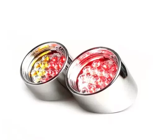 Rücklicht -BGM ORIGINAL Klarglas LED mit Blinkerfunktion – Aprilia SR (ab Bj. 1998) – Chrom