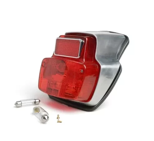 Rücklicht -BGM ORIGINAL Vespa Antik- Metall klein – Unlackiert