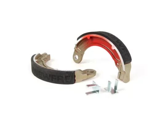 Bremsbacken -BGM PRO Ø=127×20 mm für Bremstrommel BGM5310- Vespa 8 hinten, 1 Aufnahme, Vespa Wideframe V1T bis V15T (h), V30Tbis V33T (h), VM (h), VN (h), VL (h), VB (h), VNA1T-VNA2T (h), VNB1T bis VNB3T (h), VBA1T (h), VBB1T (h)
