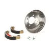 Bremstrommel hinten 8 Zoll inkl. Bremsbacken, 2 Aufnahmen -BGM PRO Grauguss- Vespa VNB4T bis VNB6T, VBB2T
