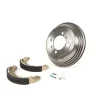Bremstrommel hinten 8 Zoll inkl. Bremsbacken, 1 Aufnahme -BGM PRO Grauguss- Vespa Wideframe V1-15, V30-33, VU, VM, VN, VL, VB, VBA1T, VBB1T, VNB2T, VNB3T, VNA, ACMA, Hoffmann