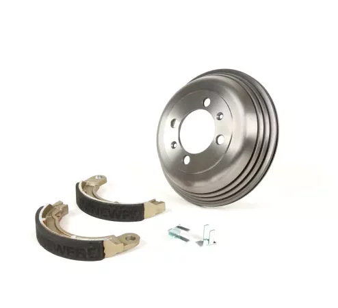 Bremstrommel hinten 8 Zoll inkl. Bremsbacken, 1 Aufnahme -BGM PRO Grauguss- Vespa Wideframe V1-15, V30-33, VU, VM, VN, VL, VB, VBA1T, VBB1T, VNB2T, VNB3T, VNA, ACMA, Hoffmann