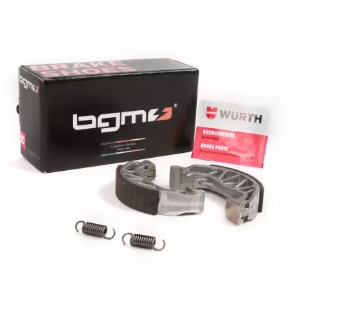 Bremsbacken hinten -BGM PRO Ø=100x20mm, ohne Nut- PIAGGIO TPH 50, NRG MC2 50, NRG 50, NTT 50, Sfera 50 RST, Sfera 80, Zip 50, GILERA Storm 50, Easy Moving 50