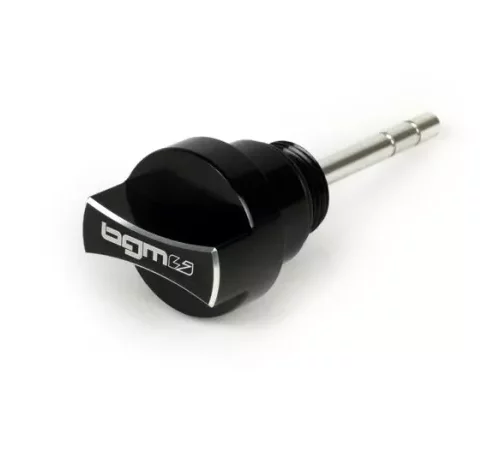 Öleinfüllschraube mit Peilstab -BGM PRO, Motoröl- Piaggio Leader/Quasar – Vespa ET4, LX, LXV, S, GT, GTS, GTV, GTL 125-300ccm – schwarz eloxiert