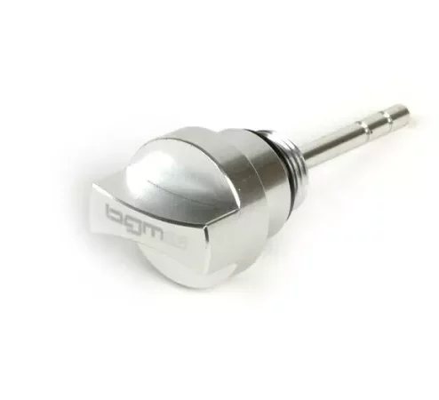 Öleinfüllschraube mit Peilstab -BGM PRO, Motoröl- Piaggio Leader/Quasar – Vespa ET4, LX, LXV, S, GT, GTS, GTV, GTL 125-300ccm – Silbern eloxiert