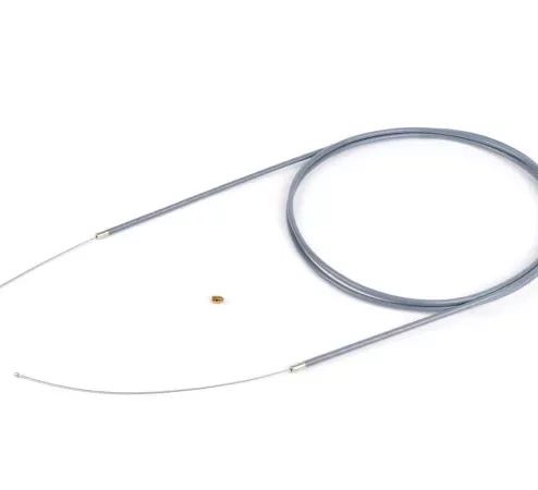 Zug universal -BGM ORIGINAL, Ø=1.2mm x 2500mm, Hülle= 2200mm, Nippel Ø=3mm x 3mm, Innenhülle PE, geflochtener Zug, grau- verwendet als Gaszug