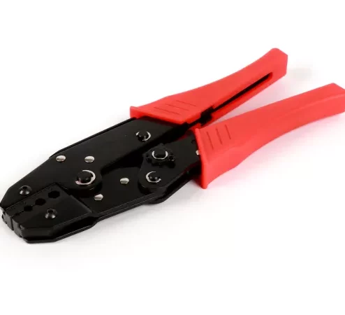 Crimpzange mit Ratschenfunktion -BGM PRO- für Endkappen Seilzug-Außenhülle Ø=4mm, Ø=5mm, Ø=6mm