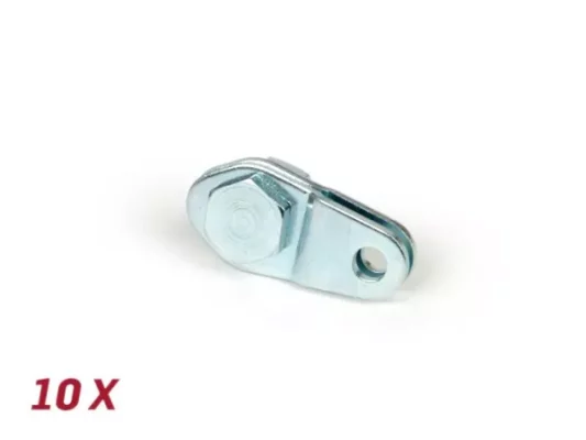 Klemmplättchen-Set Bremspedal -BGM ORIGINAL- Vespa V50, V90, 50N, PV125, ET3, SS50, SS90, PK S, PK XL1, PK XL2, ETS, PX – 10 Stück