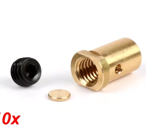 Klemmnippel / Schraubnippel lang -BGM PRO Oversize Ø=10.1×16.25mm- Lambretta LI, LIS, SX, TV (Serie 2-3), DL, GP – 10 Stück