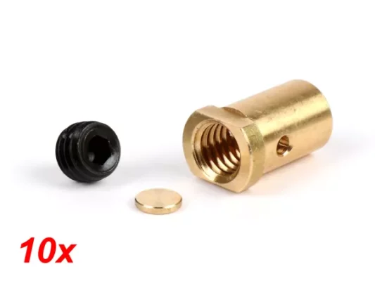 Klemmnippel / Schraubnippel lang -BGM PRO Oversize Ø=10.1×16.25mm- Lambretta LI, LIS, SX, TV (Serie 2-3), DL, GP – 10 Stück