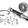 Nebenwellenachsen-Set inkl. Lager -BGM ORIGINAL- Vespa PX125, PX150, PX200, Cosa, T5 125cc – Lagersitz: Ø=15mm, Buchse: Ø=13mm, Länge: 121mm
