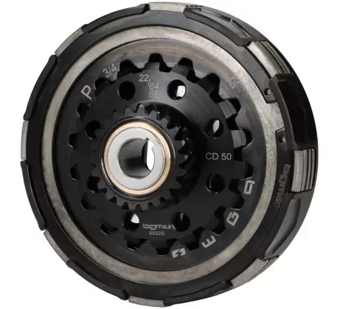 Kupplung 22Z (64/65) -BGM PRO Superstrong 2.0 Sport CR80 Ultralube – Belag CR80 (Alu 16mm/Sinter)- 22 Zähne für Primärrad 64/65Z – Vespa PX200, Rally200 -(pre. BGM8299B, pre. BGM8322)
