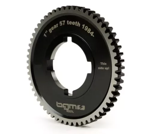 Gang 1 -BGM PRO, Typ Lusso- Vespa PX200 (1984-), Cosa200 – langer 1.Gang für PX125-150 (1984-), T5 125ccm, Cosa125-150, LML Star/Stella125/150 2Takt – 57 Zähne