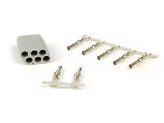 Stecker für Kabelbaum -BGM PRO, 6 Steckkontakte- Vespa, Piaggio, Gilera – Stecker