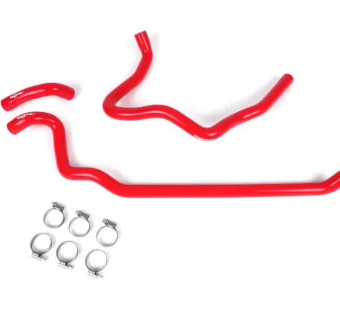 Kühlerschlauch-Set -BGM PRO Silikon 180°C- Vespa GT 125-200, Vespa GTL 125-200, Vespa GTS 125-300, Vespa GTV 125-250 – rot