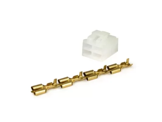 Multistecker für Spannungsregler -BGM PRO, 4-Pin- BGM PRO 6V/12V AC/DC, Vespatronic, Varitronic, Parmakit, Polini-IDM, Malossi VesPower, Minarelli 50ccm (2004-), Peugeot 50ccm, Honda 50ccm, Kymco 50ccm, CPI 50ccm, GY6 50ccm (139QMA, 139QMB)