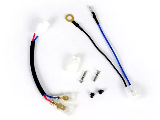 Adapterkabel-Set für CDI -BGM PRO mit festem Zündzeitpunkt für IDM-Zündung- Typ Ducati blau Vespa PX, PK, Lambretta- verwendet für Polini IDM, Vespatronic, VesPower, Varitronic, Flytech, Parmakit