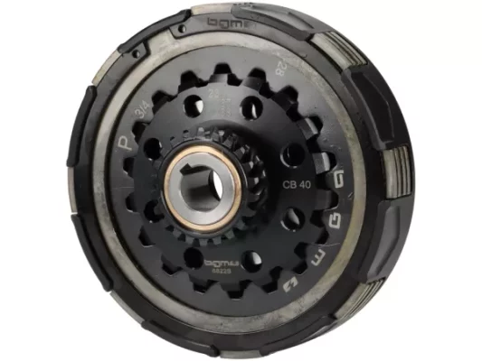 Kupplung 22Z (67/68) -BGM PRO Superstrong 2.0 Sport CR80 Ultralube – Belag CR80 (Alu 16mm/Sinter)- 22 Zähne für Primärrad 67/68Z – Vespa PX80, PX125, PX150, T5 125cc, Cosa, Sprint150, Rally180, GT125/GTR125, TS125, GL150, Super125 (VNC1 ab Nr11001), Super