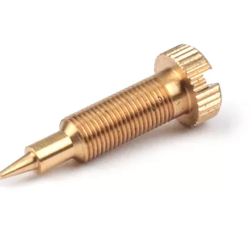 Gemischeinstellschraube -BGM PRO, Conversion, kurz-  SI20/20D, SI24/24E, SI24/24H – Gewinde M5 x 0,50mm – dünne Spitze (Ø=0,65mm) – Typ Vespa PX mit Schlitzschraube (verwendet Umrüstung Feingewinde lang/sechskant auf Feingewinde kurz Schlitzschraube)