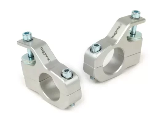 Stoßdämpferbefestigung oben -BGM PRO Clip on Aluminium CNC- Lambretta LI, LIS, SX, TV, DL, GP – Silbern