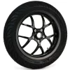 Komplettrad -BGM PRO SPORT 13 Zoll- MICHELIN City Grip 2 120/70-13 – Vespa GTS, GTS Super, ​GTV, Sei Giorni, GT 60, ​GT, ​GT L 125-300ccm – schwarz glänzend