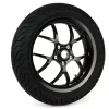 Komplettrad vorne -BGM PRO SPORT 13 Zoll- MICHELIN City Grip 2 130/60-13 – Vespa GTS, GTS Super, ​GTV, Sei Giorni, GT 60, ​GT, ​GT L 125-300ccm – schwarz glänzend