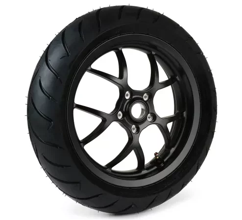 Komplettrad -BGM PRO SPORT 13 Zoll- DUNLOP ScootSmart 140/60-13 – Vespa GTS, GTS Super, ​GTV, Sei Giorni, GT 60, ​GT, ​GT L 125-300ccm – schwarz matt