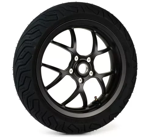 Komplettrad -BGM PRO SPORT 13 Zoll- MICHELIN City Grip 2 140/60-13 – Vespa GTS, GTS Super, ​GTV, Sei Giorni, GT 60, ​GT, ​GT L 125-300ccm – schwarz matt