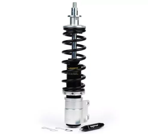 Stoßdämpfer vorne -BGM PRO SC/F1 SPORT, 240mm- Vespa PX80, PX125, PX150, PX200, T5 125cc – schwarz/silbern