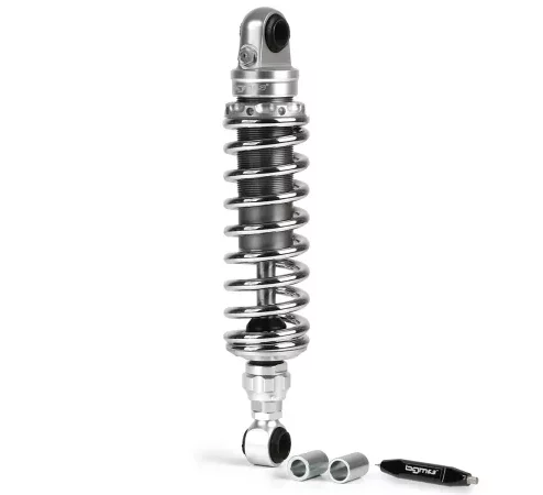 Stoßdämpfer hinten -BGM PRO R12 V3 Silver Edition RGS, 300-310mm- Lambretta LUI, VEGA, LUNA, COMETA – Chrom
