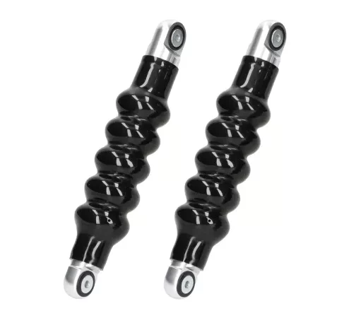 Stoßdämpfer vorne inklusive Faltenbalg schwarz -BGM PRO 6Ts- Lambretta LI, LIS, SX, TV (Serie 2-3), DL, GP – Silbern