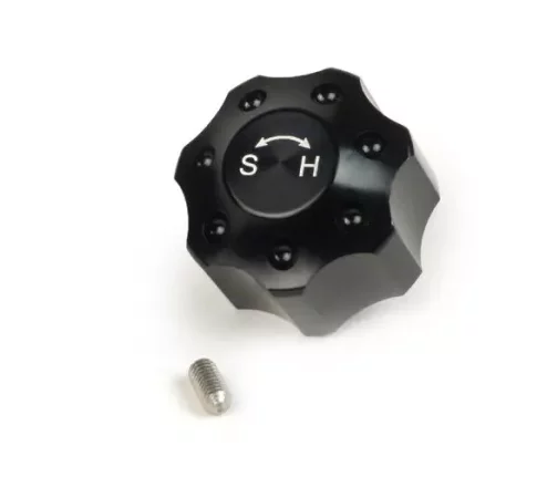 Einstellrad Dämpfung Soft/Hard -BGM PRO- Serie für Stoßdämpfer der Baureihen BGM PRO R12, BGM PRO SC / R12, BGM PRO SC / F16 – schwarz