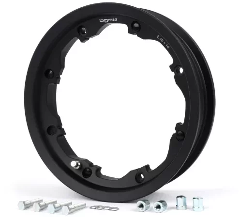 Felge -BGM PRO, schlauchlos, 2.10-10 Zoll Aluminium- Lambretta LI Serie 1-3, LI S, SX, TV Serie 2-3 – schwarz matt