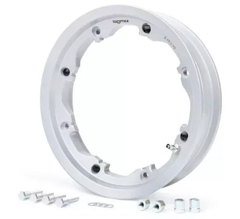 Felge -BGM PRO, schlauchlos, 2.10-10 Zoll Aluminium- Lambretta LI Serie 1-3, LI S, SX, TV Serie 2-3 – Silbern