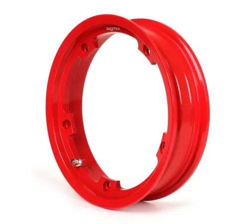 Felge -BGM PRO schlauchlos 2.10-10 Zoll Aluminium- Vespa (Typ PX) – Vespa Smallframe V50, 50N, Special, PV, ET3, PK50-125 (S/XL/XL2), Largeframe PX, T5, Sprint, Rally, GT/GTR, LML Star, Deluxe – rot