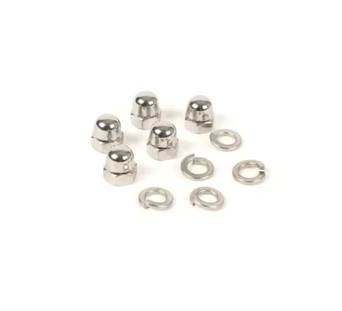 Hutmutter-Set für Felge Vespa (Typ PX) -BGM ORIGINAL, Edelstahl- M8 – SW=13mm