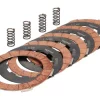 Kupplungsbeläge Set inkl. Stahlscheiben und Federn (verstärkt) -BGM PRO Superstrong Racing Red- Lambretta LI, LIS, SX, TV (Serie 2-3), DL, GP – 5-Scheiben