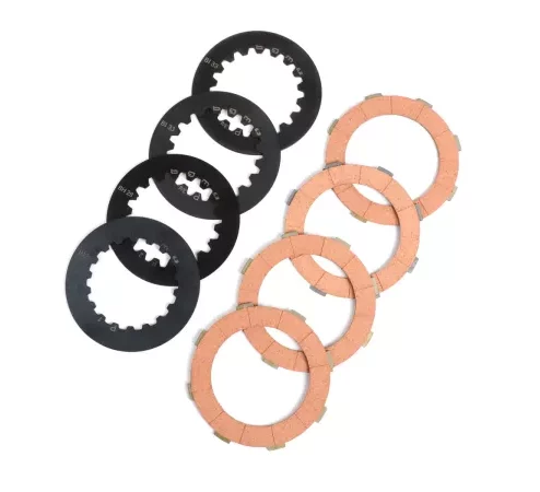 Kupplungsbeläge Set inkl. Stahlscheiben -BGM ORIGINAL Vespa Cosa2- passend für Kupplungskorb Vespa Cosa2/FL (1992-), PX (1995-), Superstrong, Scooter & Service, MMW, Ultrastrong – 4-Scheiben