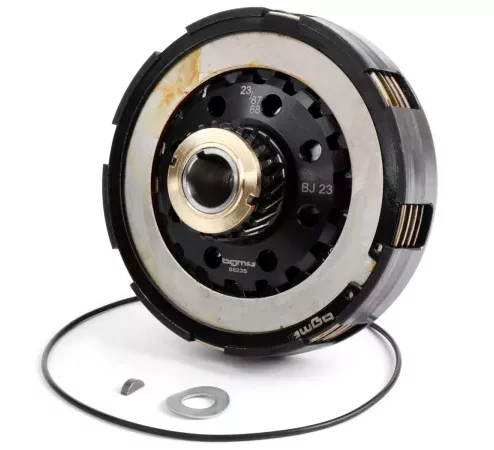 Kupplung 23Z (67) -BGM PRO Superstrong 2.0 Touring STD Ultralube – Belag Cosa2 (Stahl/Kork)- 23 Zähne für Primärrad 67Z – Vespa Wideframe GS150 (VS1-VS5), GS160 (VSB1T), SS180 (VSC1T)