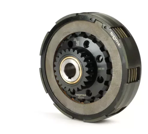 Kupplung 23Z (62/63) -BGM PRO Superstrong 2.0 Touring STD Ultralube – Belag Cosa2 (Stahl/Kork)- 23 Zähne für Primärrad BGM Pro 62/63Z (geradeverzahnt) – Vespa PX, T5, Cosa, Sprint, Rally, GT/GTR, TS125, GL150, Super125 (VNC1 ab Nr11001), Super150 -(pre. B