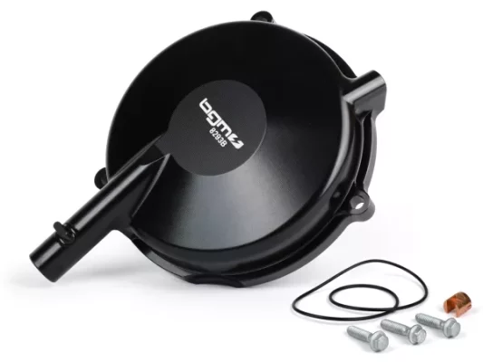 Kupplungsdeckel -BGM Pro Superstrong CNC Vespa Largeframe (1958-1962)- Umrüstung auf Kupplungstyp PX für Vespa  VBA1T, VBB1T, VNA2T, VNB1T-VNB3T, VGLA1T, VGLB1T, schwarz