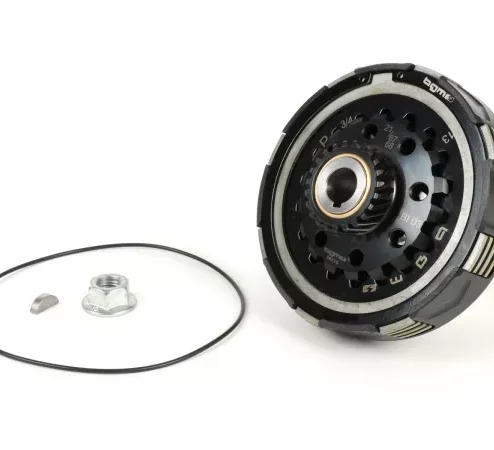 Kupplung -BGM Pro Superstrong 2.0 CR80 Ultralube SPORT Alu, Typ Cosa2/FL- für Primärrad 67/68Z – Vespa PX80, PX125, PX150, T5 125cc, Cosa, Sprint150, Rally180, GT125/GTR125, TS125, GL150, Super125 (VNC1 ab Nr11001), Super150 –  21 Zähne