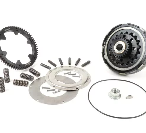 Kupplung inkl. Primärübersetzung -BGM Pro Superstrong 2.0 CR80 Ultralube SPORT Alu, Typ Cosa2/FL- Primärrad BGM Pro 62Z (geradeverzahnt)- Vespa PX80, PX125, PX150, PX200, Cosa, T5, Sprint150 Veloce, Rally, GTR, TS125, Super150 (VBC) – Z25/62 (2,48)