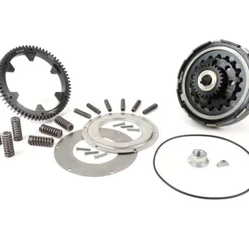 Kupplung inkl. Primärübersetzung -BGM Pro Superstrong 2.0 CR80 Ultralube SPORT Alu, Typ Cosa2/FL- Primärrad BGM Pro 63Z (geradeverzahnt)- Vespa PX80, PX125, PX150, PX200, Cosa, T5, Sprint150 Veloce, Rally, GTR, TS125, Super150 (VBC) – Z25/63 (2,52)