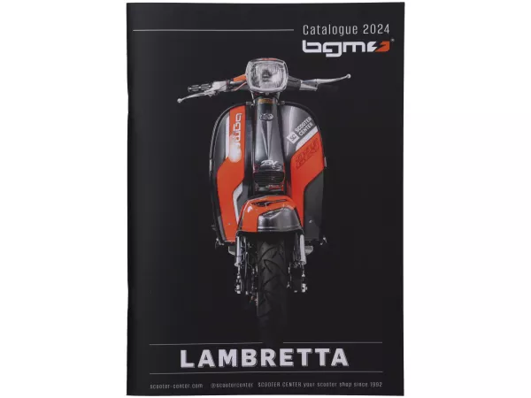 Katalog -BGM 2024- Lambretta Teile, 84 Seiten – englisch