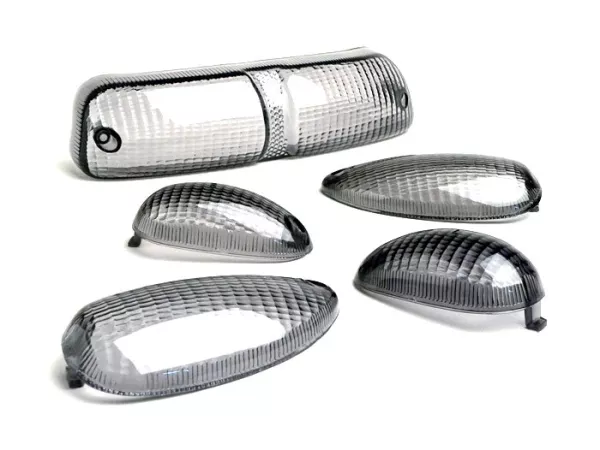 Blinkergläser -BGM ORIGINAL 5er Set- Piaggio TPH bis Bj. 2005 – Schwarz